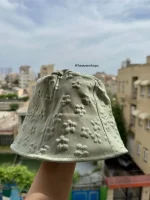 ⁨ کلاه باکت پارچه ای کره ای - تصویر 3