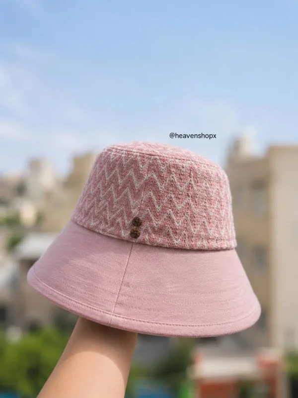 ⁨ کلاه باکت پارچه ای کره ای - تصویر 5