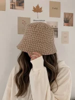 ⁨ کلاه باکت پارچه ای کره ای - تصویر 8