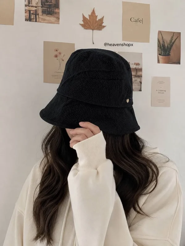 ⁨ کلاه باکت پارچه ای کره ای - تصویر 9