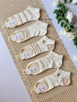 جوراب مچی نخی وارداتی طرح 3