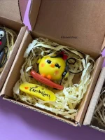 آویز آینه ماشین طرح جوجه و آدمک - تصویر 4