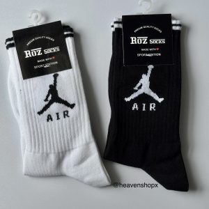 جوراب اسپرت ساق بلند طرح‌AIR