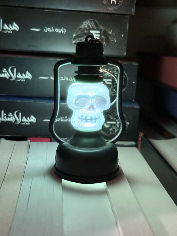 آویز / جاکلیدی چراغدار طرح جمجمه - تصویر 3