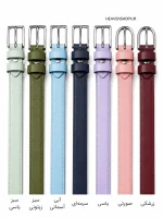 کمربند زنانه چرم سگک ساده 3 سانتی - تصویر 4
