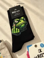جوراب ساقدار طرح قورباغه | کالکشن Frog Socks - تصویر 2