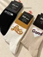 جوراب ساقدار نوشته‌دار Roz Socks | کالکشن Love, Miss & Good - تصویر 3