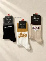 جوراب ساقدار نوشته‌دار Roz Socks | کالکشن Love, Miss & Good