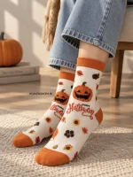 جوراب ساقدار طرح هالووین Sock Street | یونیسکس سایز 41 تا 46 - تصویر 2