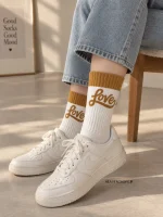 جوراب ساقدار نوشته‌دار Roz Socks | کالکشن Love, Miss & Good - تصویر 2
