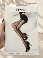 جوراب‌شلواری زنانه طرح‌دار MANZI مدل PLUMETI TIGHTS