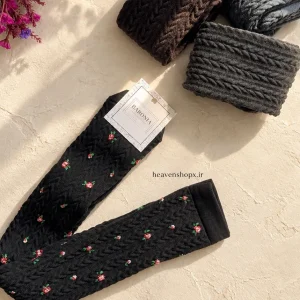 جوراب بالازانو زنانه بافت گندمی BARONIA | سایز 36 تا 41