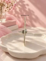 گوشواره میخی استیل تابه تا طرح قلب - تصویر 4