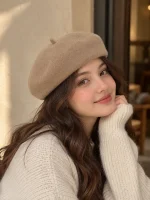 کلاه فرانسوی پشمی زنانه NO ME - تصویر 2