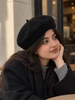 کلاه فرانسوی پشمی زنانه NO ME - تصویر 7