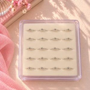 پیرسینگ حلقه‌ای بینی استیل