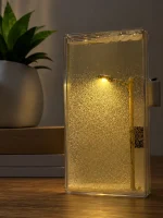 چراغ خواب دکوری طرح چراغ خیابانی با افکت بارش برف و نور آفتابی