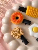 گیره موی انبری فانتزی طرح خوراکی - تصویر 6