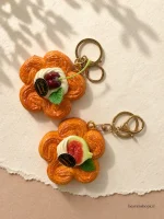 جاکلیدی اسکویشی طرح ساندویچ و شیرینی - تصویر 2